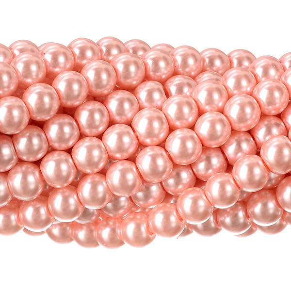 100Pcs Czech Tiny Satin Luster Glass Pearl Round Bead for Beading Jewelry Making 4/6/810/12mm