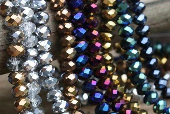 500pcs/lot 6MM AB Multicolour abacus crystal glass beads faceted PLATED AB colors DIY jewelry MAKING