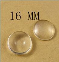 10mm 12mm 14mm 16mm Clear Round Glass Dome Cabochon Beads Fit Cameo Settings