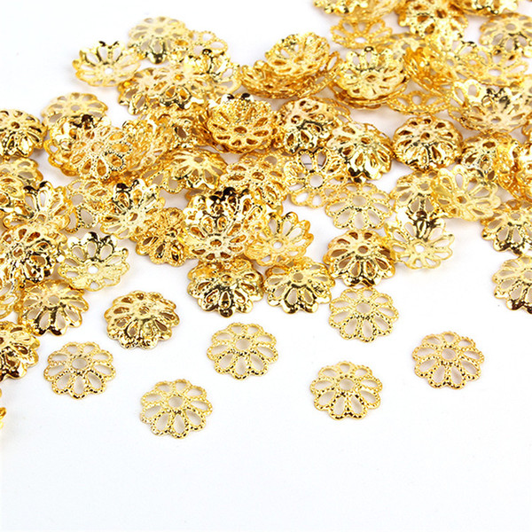 2018 New Diy Jewelry Accessories Alloy Plating Thin Torus 7mm and 8.3mm Slim Umbrella Torus Septa Bead Bracelet Beaded Flower Torus 100PCs