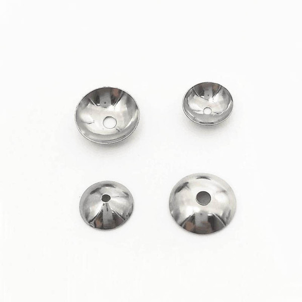 Stainless Steel Pearl Bead Caps Beadcaps Spacer Beads Charms 3mm 4mm 5mm 6mm 8mm 10mm DIY Jewelry Findings Accessories