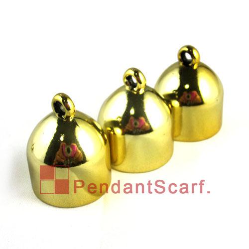 50PCS/LOT Hot Selling DIY Jewelley Scarf Pendant Accessories Golden Plated Plastic CCB Tapered Bead Caps Charm, Free Shipping, AC0029B