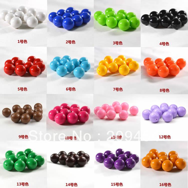 12MM,500pcs Gumball Beads Acrylic solid Beads Mixed colors or one color .free shipment!!