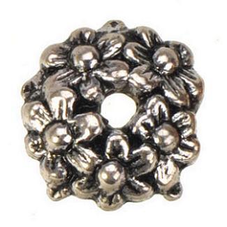 Jewelry Findings DIY Beads Caps For Beads Crafts Handmade Making Vintage Silver Tone Flower Metal Een Caps Wholesales Fashion 10*3mm 300pcs