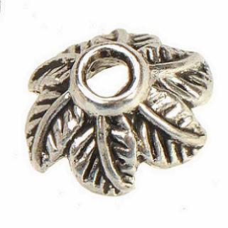 bead caps for making jewelry beads metal antique silver gold vintage leaves new diy fashion jewelry accessories end caps 10*4mm 300pcs