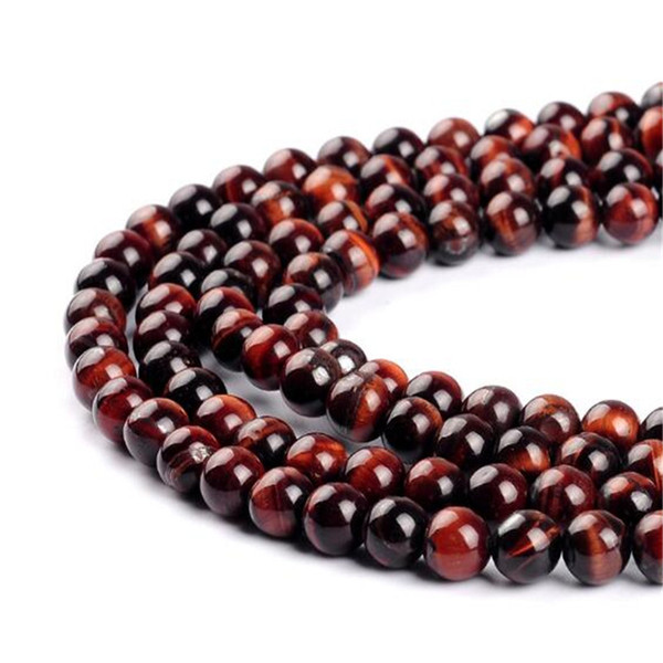 Round Beads Strands DHL Red Tiger Eye Round Beads for Jewelry Making Bracelets Hot Sale for Women Men Xmas Gift