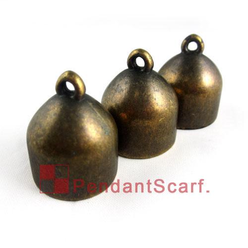 50PCS/LOT Hot Fashion Jewellery Scarf Pendant New Style Antique Bronze Plated Plastc CCB Tapered Bead Caps Charm, Free Shipping, AC0029C