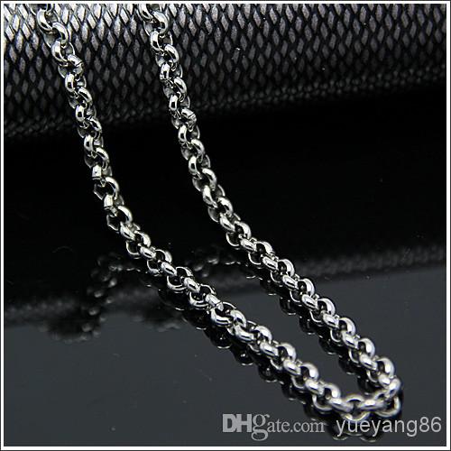 3.5mm/6mm Lot 5 Meters in bulk Jewelry Round ROLO Chain Finding Chain Stainless Steel , DIY Necklace Bracelet