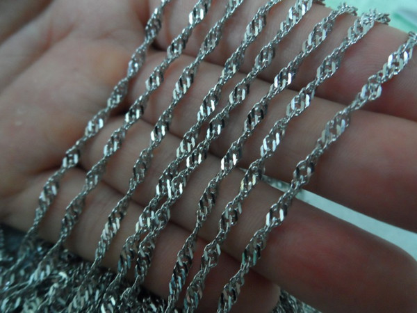 Daily Deals in bulk 5meter / Lot Silver Stainless Steel Charming Twisted Link chain DIY jewelry finding/ Marking Women 3.5mm wide