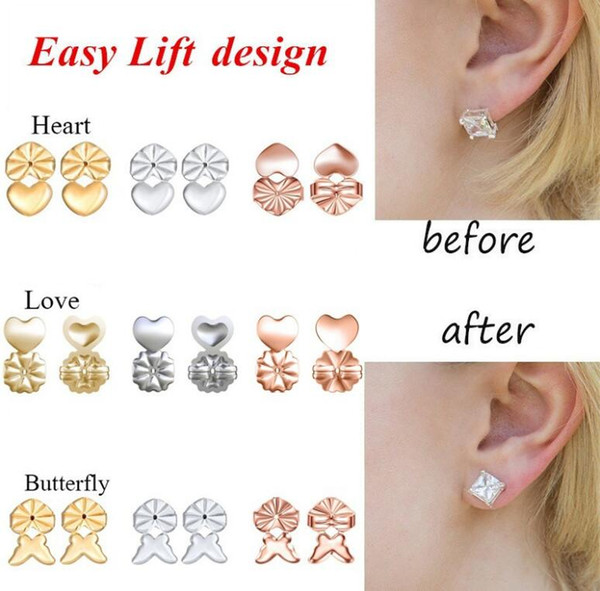 New Fashion Magic Bax Earring Backs Support Earring Lifts Fits All Post Earrings Magic Bax Earring Back Magic Earrings Button