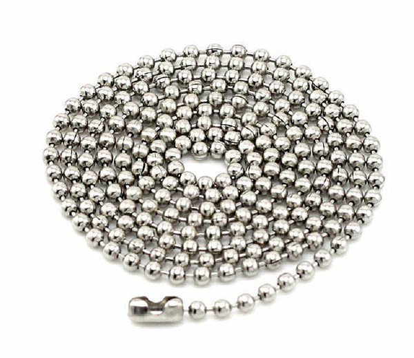 wholesale bulk lots 100pcs metal alloy bead chain necklaces jewelry accessories for pendants brand new