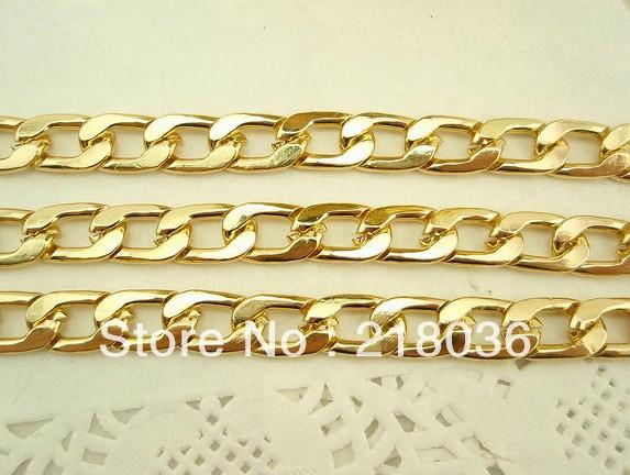 8 Meter Does Not Rust Gold Aluminum Chains 10mm For Handbag Bag Gift Accessories Necklace DIY Fashion Jewelry Findings N475