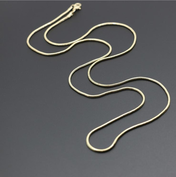 Fashion Jewelry Finding Copper Plated 18K Gold Plated Champagne Snake bone chain Hot necklaces Chain for women 2017 Sweater chain