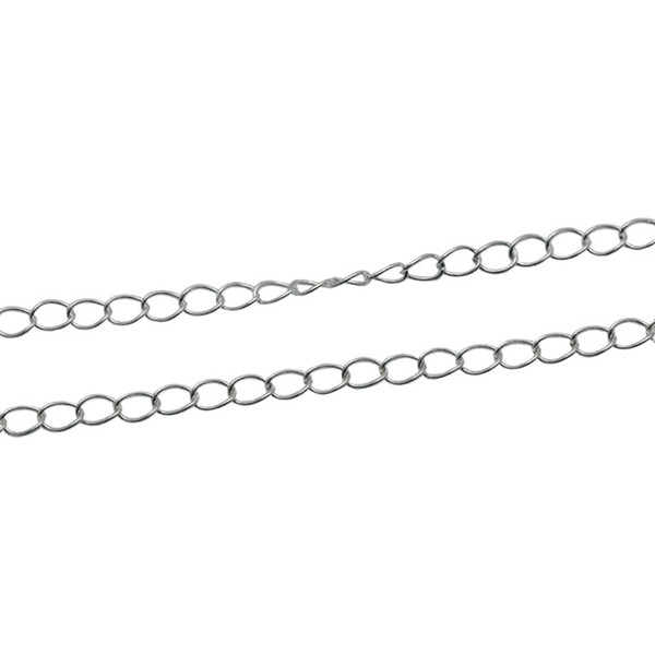 Beadsnice wholesale silver chain 925 sterling silver jewelry material oval chains for necklace making sold by gram ID 33870