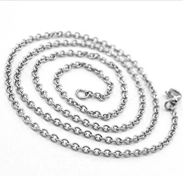 2.0mm O necklace Titanium steel Chain, Bulk Chain JewelryStainless steel chain wholesale Making Chain, Fine Chain, O Links