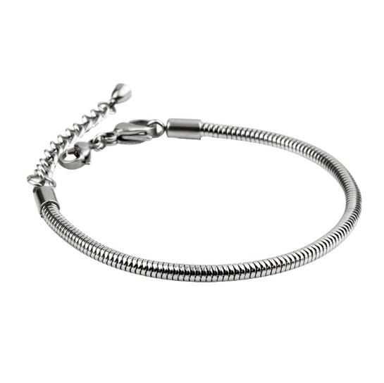 DIY Pandora Chain Pure Stainless Steel Bracelet Jewelry Accessories 304 Stainless Steel Base Chain Will Never Fade Chain Lobster Buckle