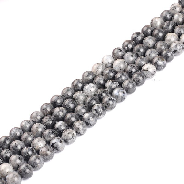 Black Spectrolite Natural Stone Beads For Jewelry Making Labradorite strand beads Stone DIY Bracelet 4mm 6mm 8mm 10mm 12mm 15''