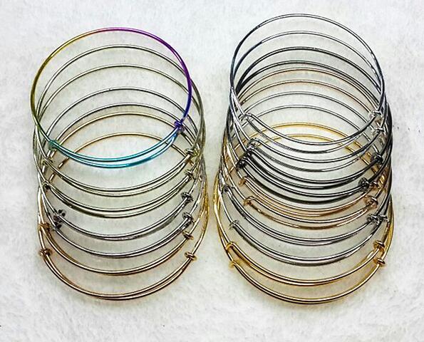 10pcs/lot Mix Colors Adjustable Bangle Bracelets For DIY Craft Jewelry Bracelet Gift Free shipping BR002