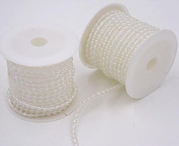 2m/Roll Plastic Beads Clear Ab 3mm Seed Bead Roll For Lampwork Curtain Decoration Material Manualidades Diy Craft