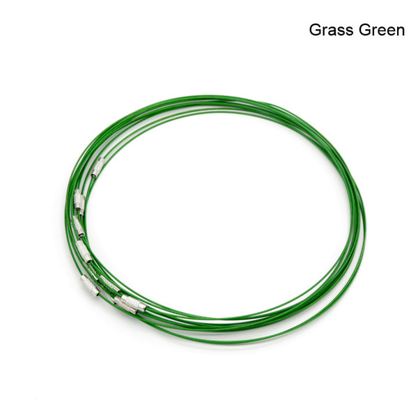 200pcs diameter1mm Length 45cm 16Color Stainless Steel Wire Band interface Necklace Wire Cord for Jewelry DIY Necklace Accessorie