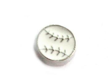 Wholesale 20PCS/lot Floating Locket Charms Baseball Sport Ball Fit For Magnetic Glass Locket Jewelry Making