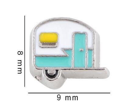 20PCS/lot Car House Alloy Floating Locket Charms Fit For DIY Magnetic Glass Living Memory Locket Fashion Jewelrys