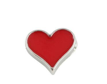 20PCS/lot Poker Heart Alloy Floating Locket Charms Fit For DIY Magnetic Glass Living Memory Locket Best Gift