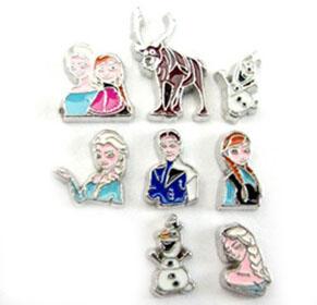 20PCS/lot Mixed Characters DIY Alloy Accessories Military Floating Charms Fit For Glass Living Locket