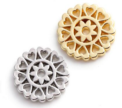 High Quality 20pcs/lot Silver Gold Pla
8000
ted Heart Flower Floating Window Plates Fit For Magnetic 30MM Glass Charms Locket