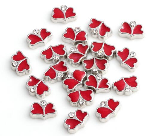 20PCS/lot Crystal Butterfly Floating Locket Charms Fit For DIY Alloy Living Magnetic Locket Pendant Fashion Jewelrys