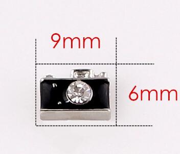 20PCS/lot Black Camera Floating Locket Charms Fit For Glass Living Magnetic Memory Locket Fashion Jewelrys