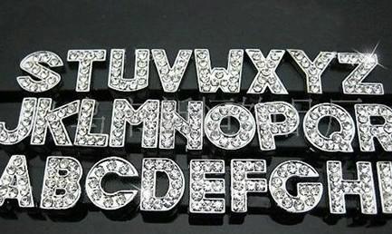 Buyer order - 350pcs/lot 8mm A-Z full rhinestones bling slide letters DIY accessories fit for 8MM leather wristband