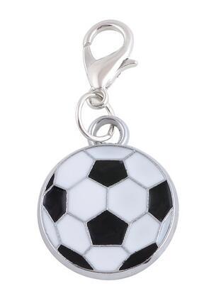 20PCS/lot 17x17mm Enamel Sport Soccer Floating Pendant Charms Fit For Magnetic Memory Locket Jewelry Making