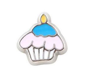 20PCS/lot Ice cream Cupcake Floating Locket Charms Fit For Glass Magnetic Memory Floating Locket Pendant Jewelrys Making