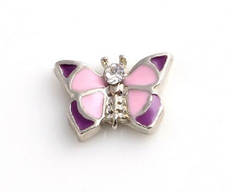 Wholesale 20PCS/lot Animal Butterfly Floating Locket Charms Fit For DIY Alloy Magnetic Living Locket Pendant