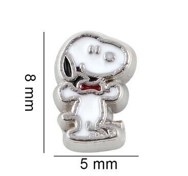 20PCS/lot Cartoon Dog DIY Floating Locket Charms For Glass Living Memory Lockets Fashion Jewelrys Gift for Women