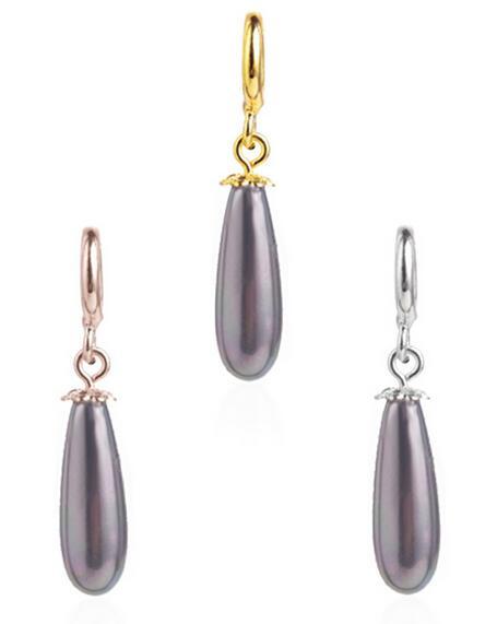20PCS/lot New Simulated Pearl Drop DIY Pendant Charm Fit For Leather Warp Endless Bracelet Bangles Fashion Jewelrys NP4
