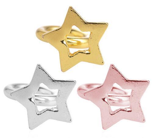 DIY Endless Jewelrys 20PCS/lot Star Charm Fit For Leather Warp Endless Bracelet Bangles RCO16