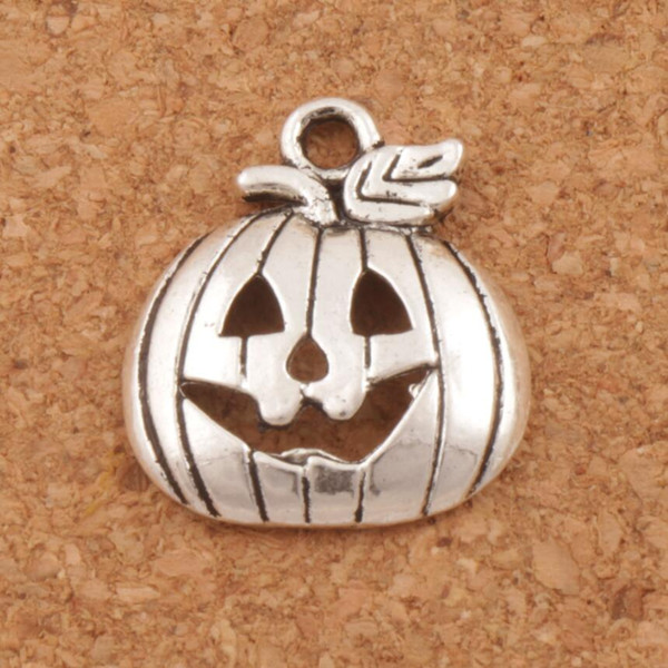 Halloween Pumpkins Cute MIC Antique Silver Charms 200pcs/lot Fashion 18.3x15.8mm Pendants Jewelry DIY L1098