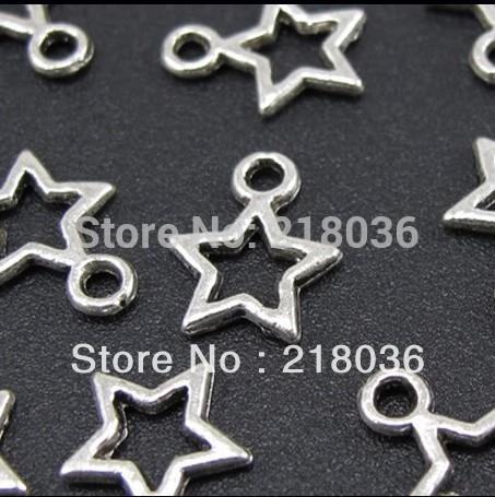 300pcs Tibetan Silver Nice Star Charms Pendants For Bracelet Necklace Fashion Jewelry Beads Making DIY Girls Bijoux Accessories A355