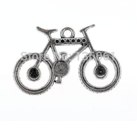 200PCs Vintage Silver Bicycle Charms Pendants For DIY Bracelet Necklace Earrings Jewelry Making Findings Handcraft Gifts Accessories A015