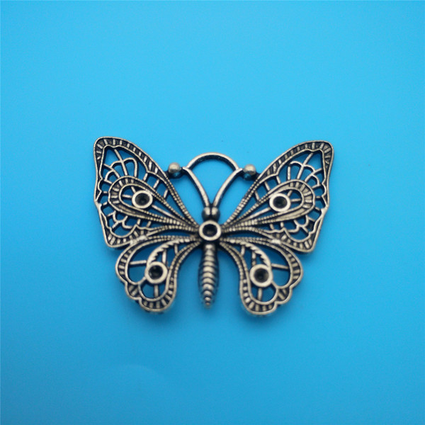 Mixed Tibetan Silver Plated Hollow Butterfly Charms Pendants For Jewelry Making Findings Bracelets Handmade Crafts Accessories DIY Gifts