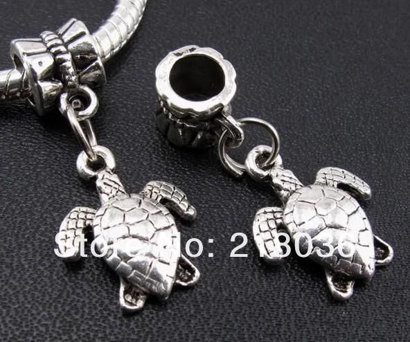 Vintage 200pcs Tibetan Silver Sea Turtle Charms Pendants For Bracelet Necklace Fashion Jewelry Making DIY Accessories B238Girls Bijoux