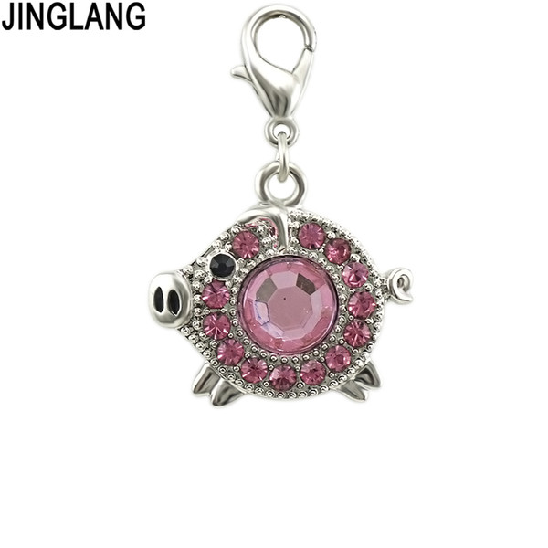 JINGLANG Spring New Pig Dumbo Pendant Original DIY Fashion Jewelry Suitable for Pendant Style Animal Charm Bracelets