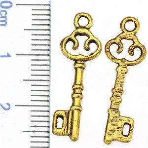 DIY Dangles Charms For Necklaces Crafts Handmade Bracelets Pendants Key Spiral Vintage Gold European Alloy Jewelry Accessories 25mm 500pcs