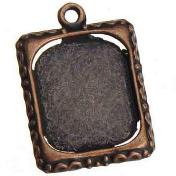 antique copper photo frame charms metal vintage new diy fashion jewelry accessories and findings necklaces bracelets 25*18mm 100pcs