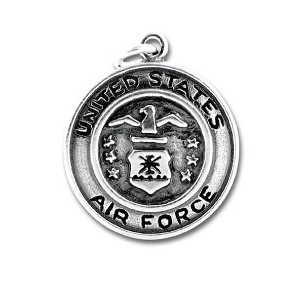 Zinc alloy antique silver plated AIR FORCE COAST GUARD MARINE CORPS NAVY ARMY FIRE DEPT disc jewelry pendant