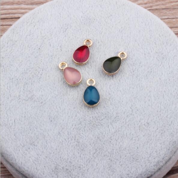 Hot Sale New 100 pcs mix Drop-shaped pendant Alloy Charms DIY Pendant Jewelry Making Decoration