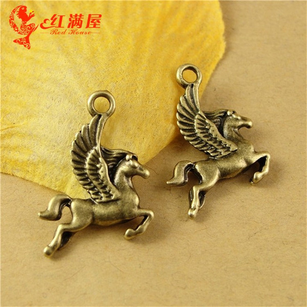 17*15MM Antique Bronze Retro Tianma horse charm beads accessories mobile phone DIY, animal shaped jewelry, Nepal animal pendant