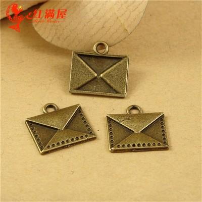 15*11MM Antique Bronze Retro small envelope charm pendant beads, DIY jewelry accessories wholesale, tibetan charms and pendants